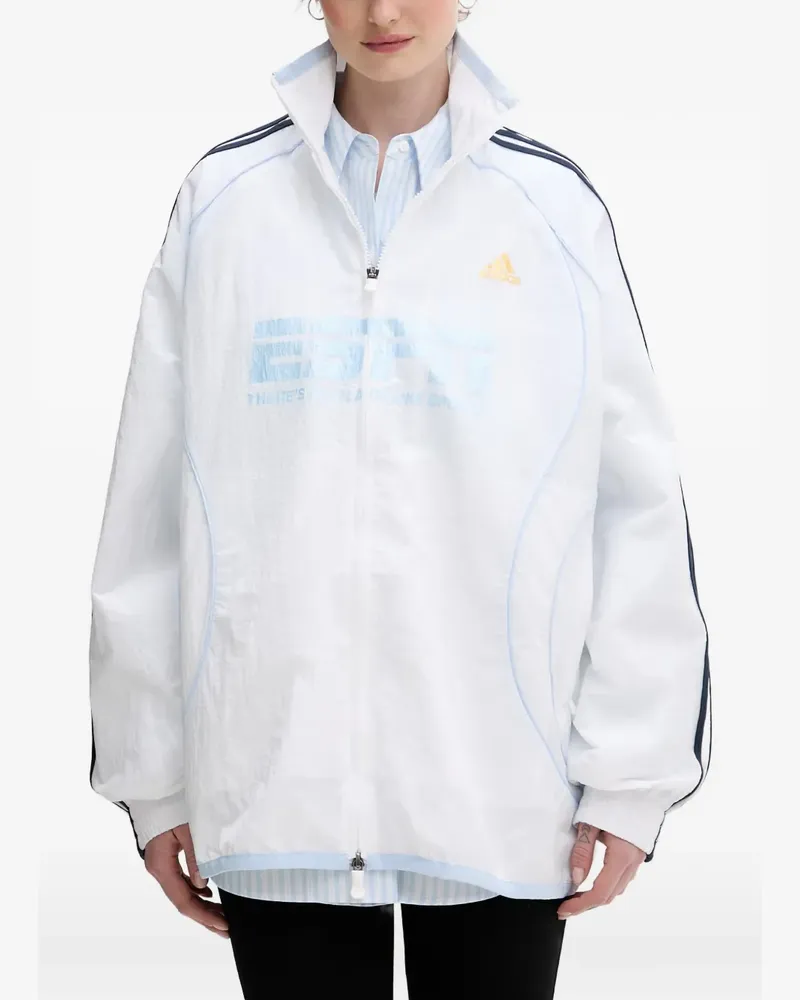 adidas Teamgeist 2.0 logo-print zip-up jacket - Weiß Weiß