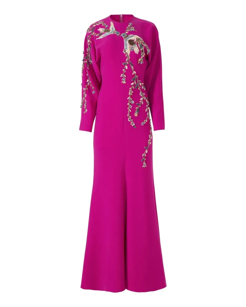 COSTARELLOS Marla Maxikleid mit Kristallapplikation - Rosa Rosa