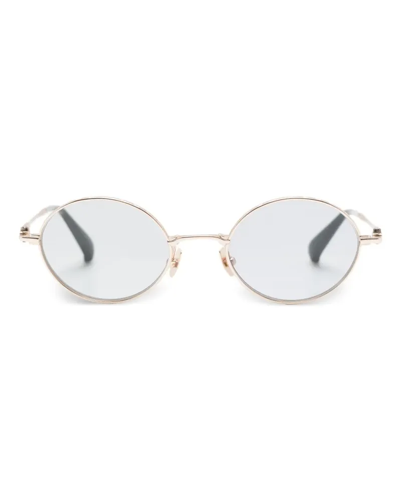 Yohji Yamamoto Sonnenbrille mit rundem Gestell - Nude Nude