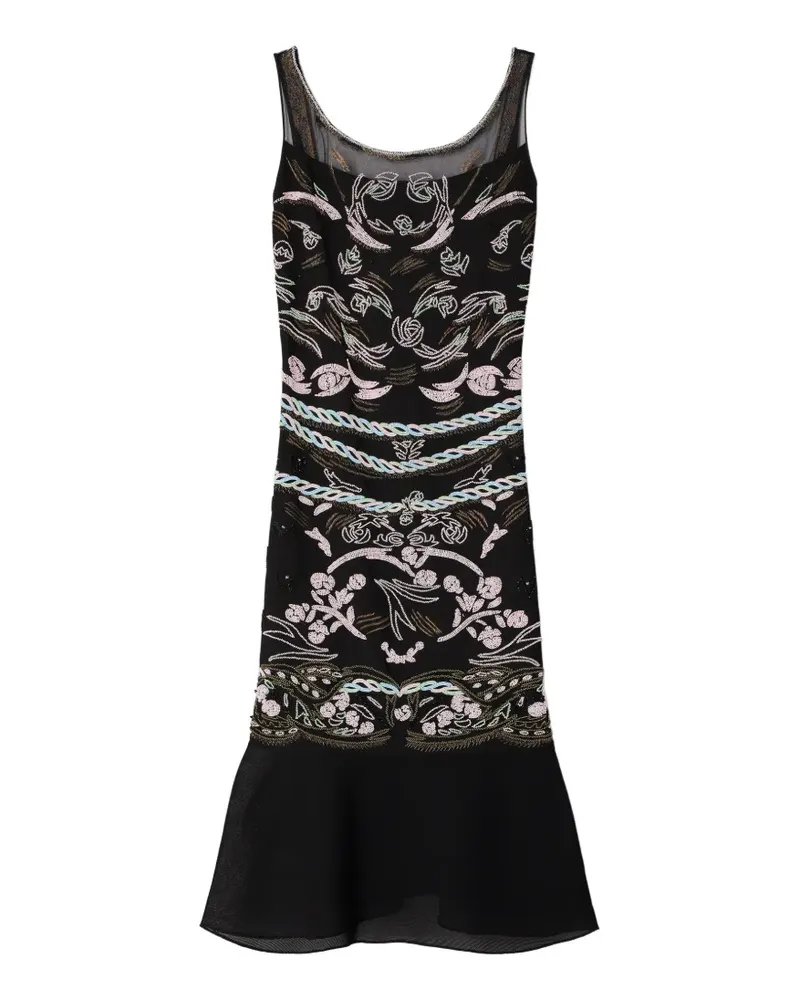 Tory Burch embellished mesh dress - Schwarz Schwarz