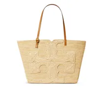 Ella strukturierte Strohtasche - Nude