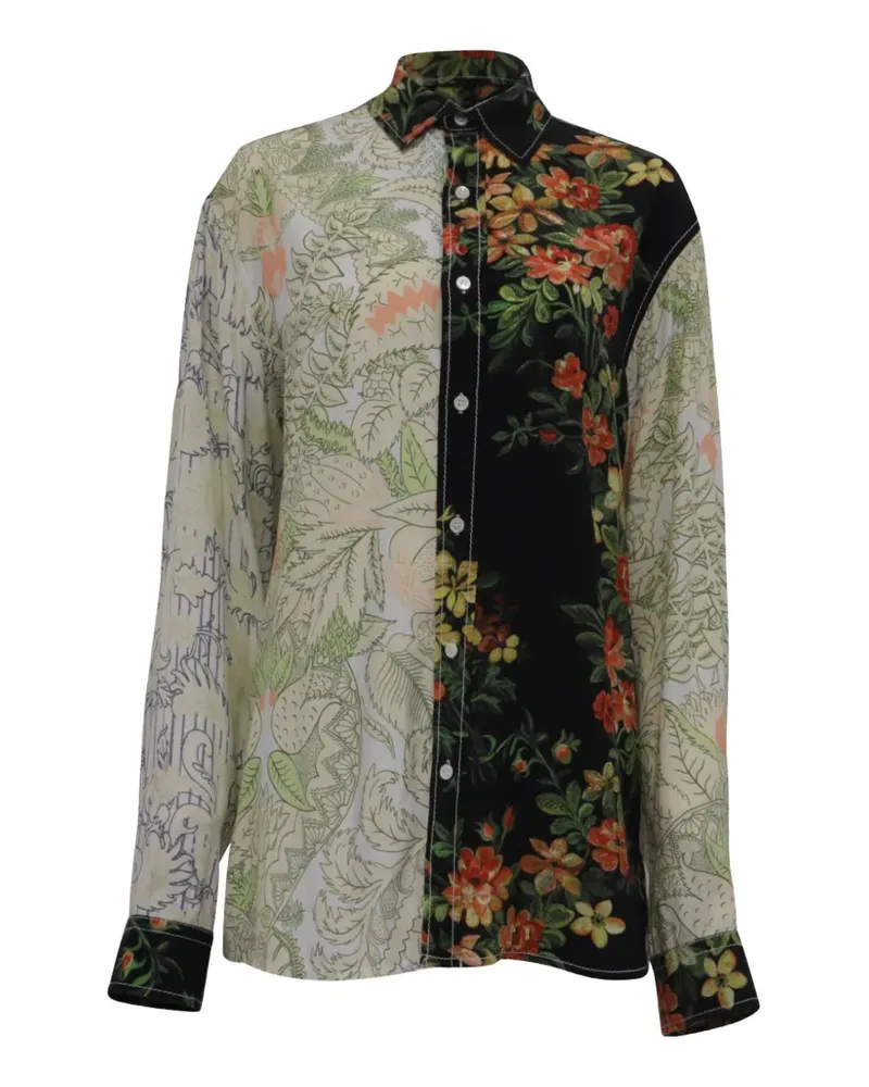 J.W.Anderson T-Shirt mit Blumenprint - Weiß Weiß