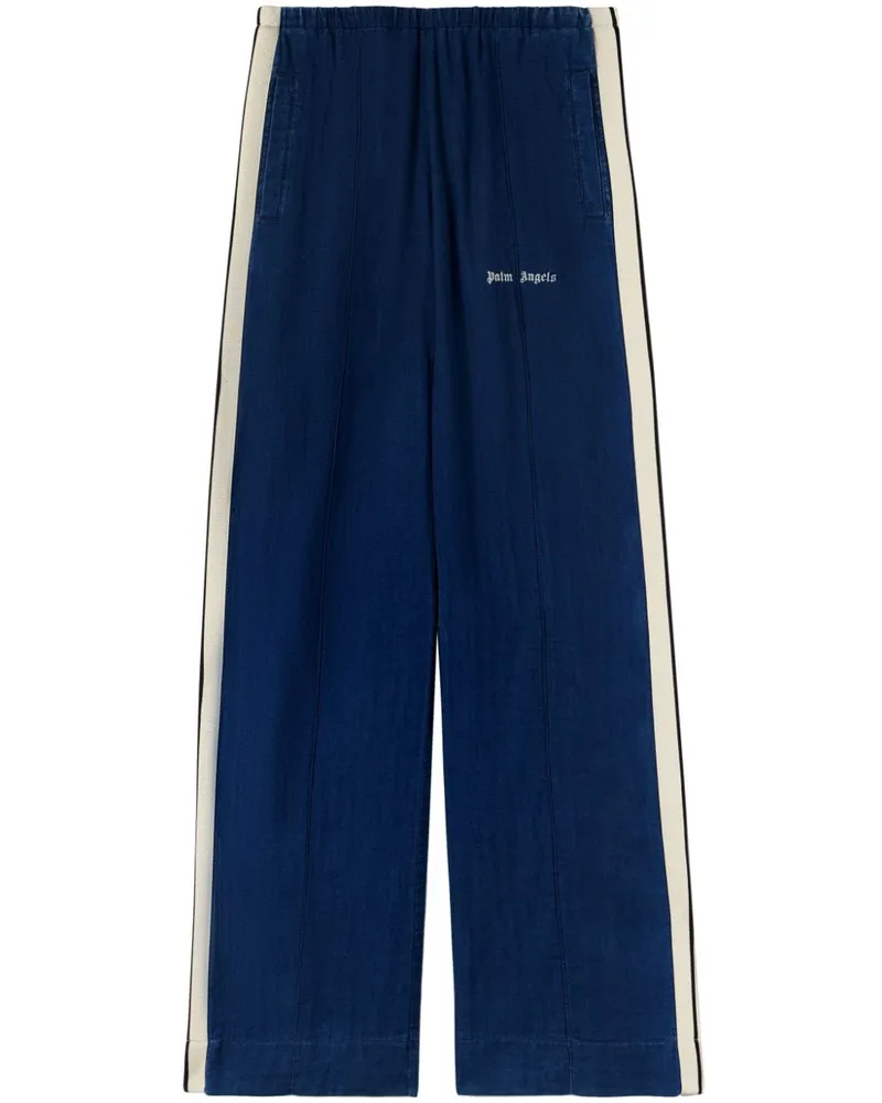 Palm Angels Hose mit seitlichen Streifen - Blau Blau