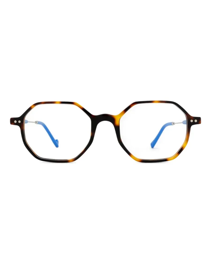 Eyepetizer Neuf Brille mit geometrischem Gestell - Braun Braun