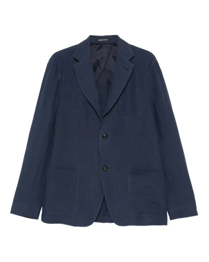 Emporio Armani Sakko aus Leinen - Blau Blau