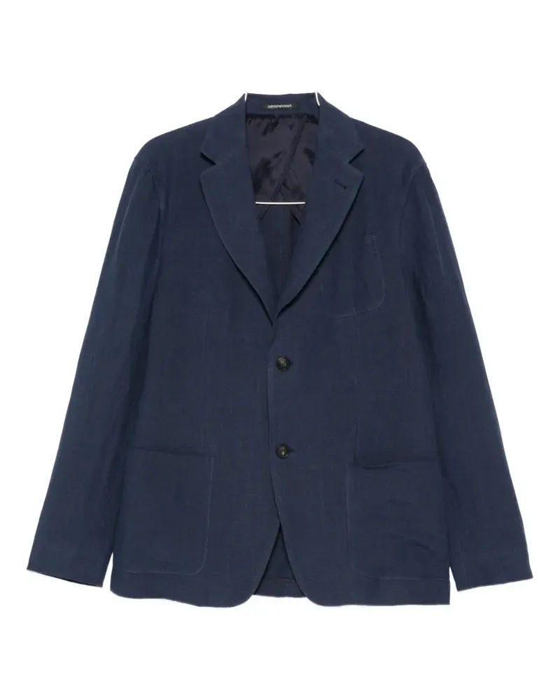 Emporio Armani linen blazer - Blau Blau
