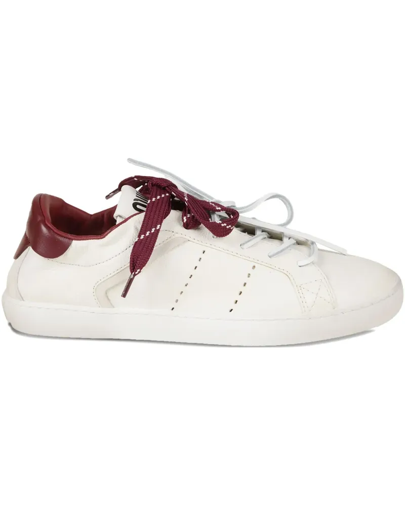Miu Miu lace-up sneakers - Weiß Weiß