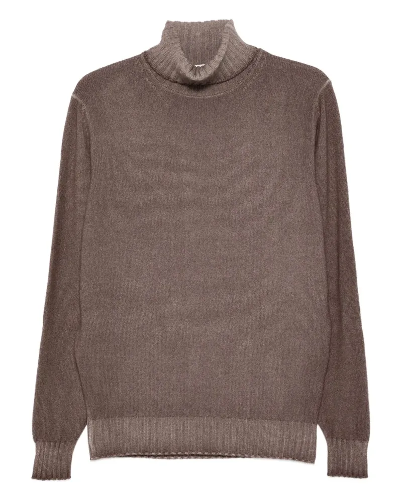Filippo de Laurentiis Gerippter Rollkragenpullover - Braun Braun
