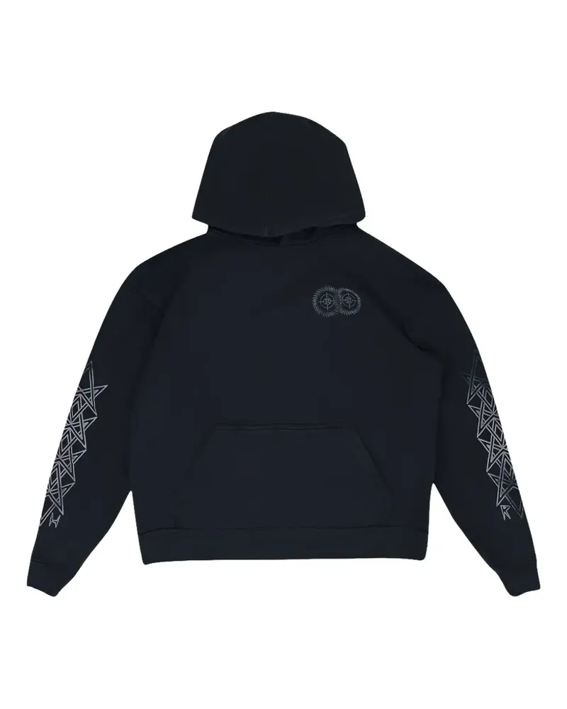 RHUDE graphic-print hoodie - Schwarz Schwarz