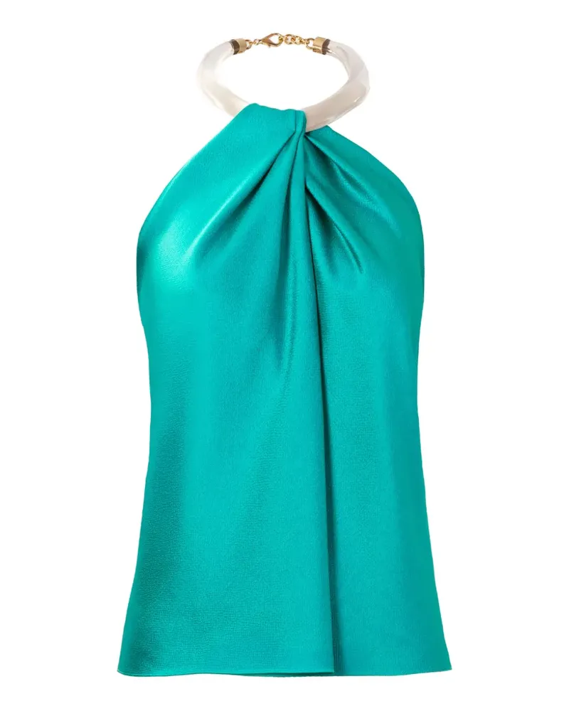 Silvia Tcherassi Dianela halterneck blouse - Grün Grün