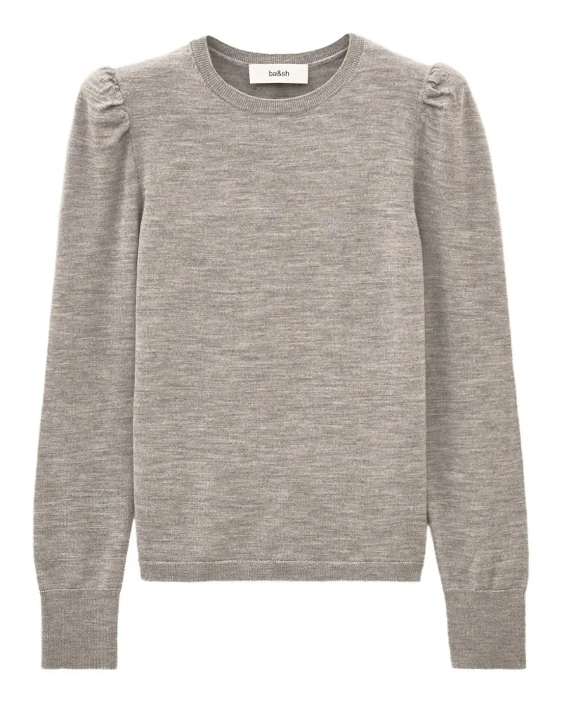 ba&sh Britanie Pullover mit Puffärmeln - Grau Grau