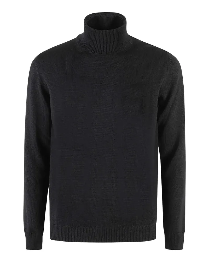 Roberto Collina Gestrickter Rollkragenpullover - Schwarz Schwarz