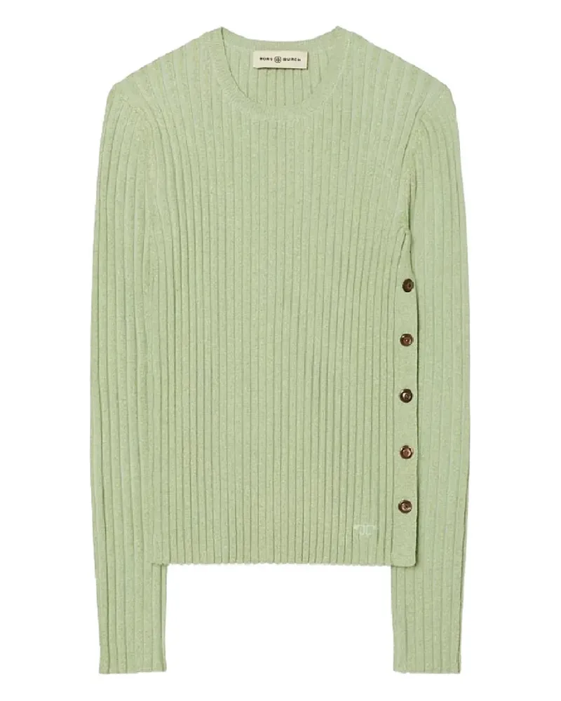 Tory Burch ribbed button sweater - Grün Grün