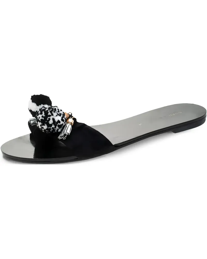 Sophia Webster Flache Jada Sandalen - Schwarz Schwarz