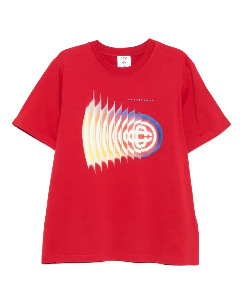 Casablanca Paris Shockwave T-Shirt - Rot Rot