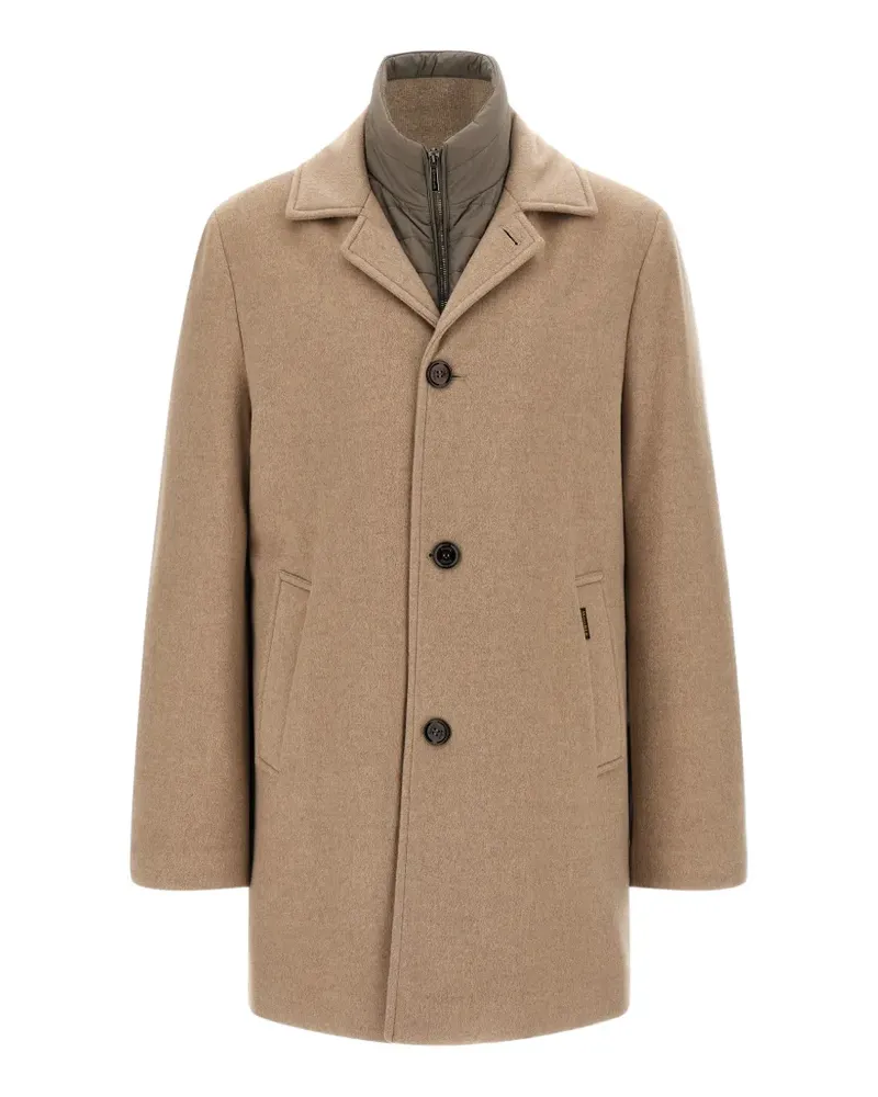 MOORER Monferrato single-breasted coat - Nude Nude