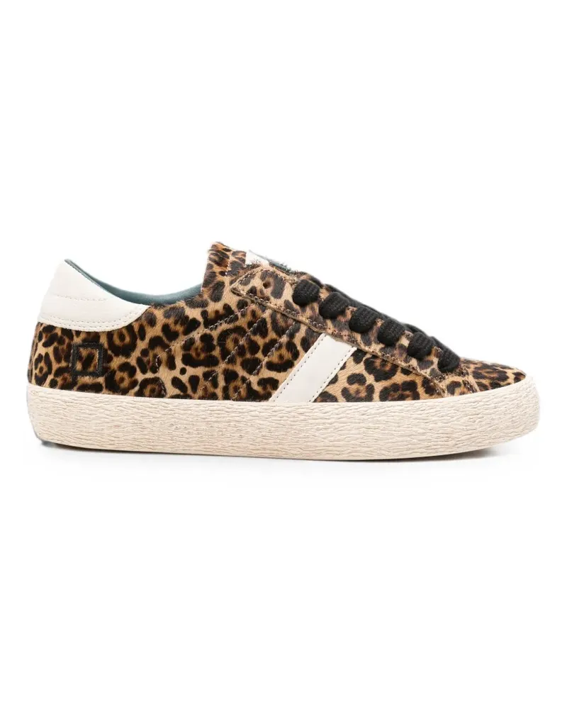 D.A.T.E. Hill Low leopard-print sneakers - Braun Braun