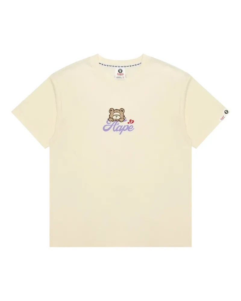 BAPE graphic-print T-shirt - Nude Nude