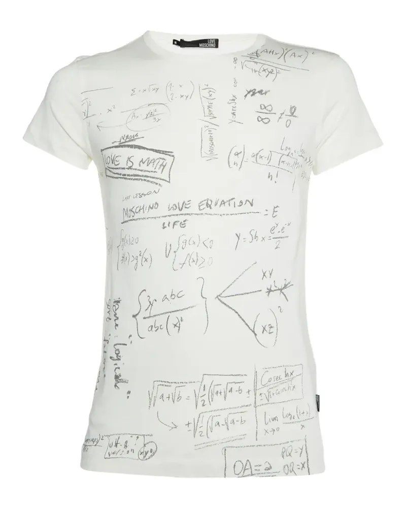 Moschino graphic-print T-shirt - Weiß Weiß