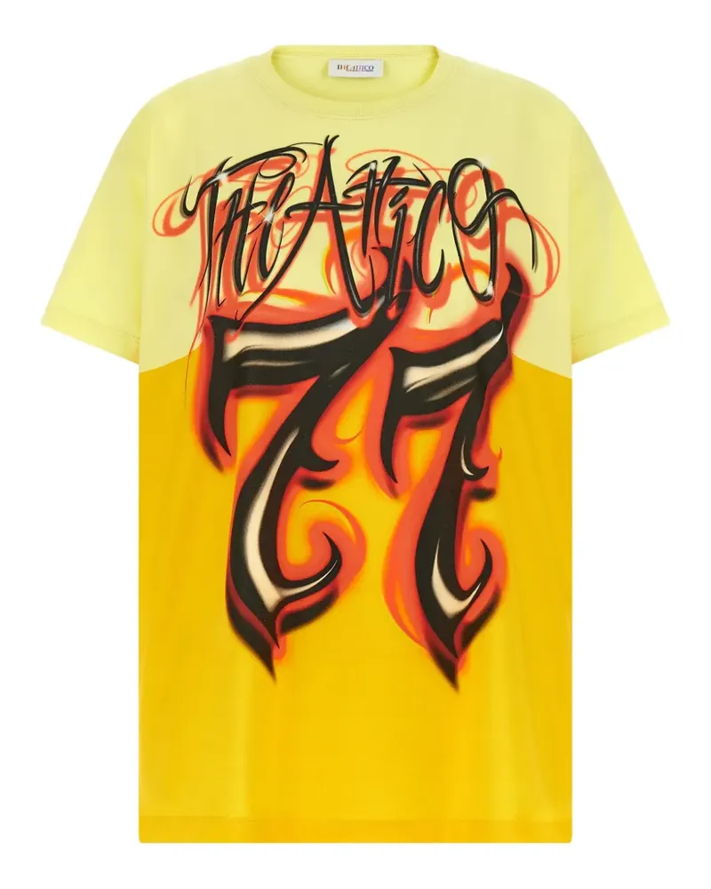 ATTICO Il Primo Bagno T-Shirt mit grafischem Print - Gelb Gelb
