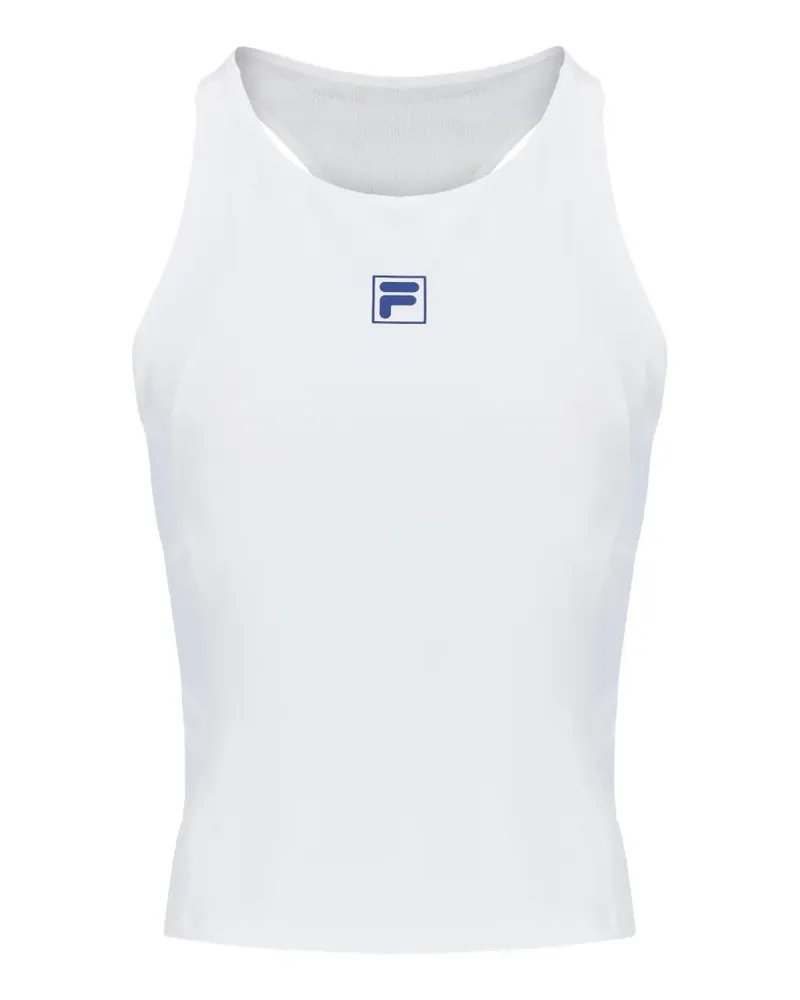 Fila Racerback-Tanktop mit Logo-Patch - Weiß Weiß