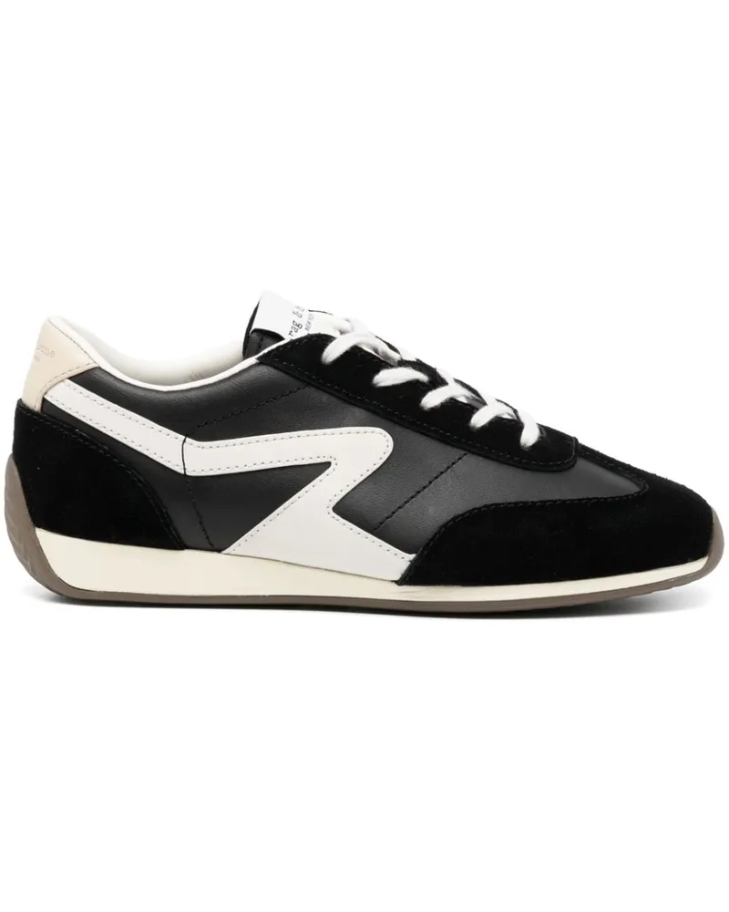 Rag & Bone Retro Runner Sneakers aus Wildleder Schwarz