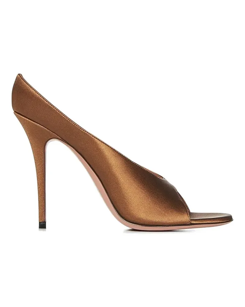 Amina Muaddi Anok Peeptoe-Sandalen - Braun Braun