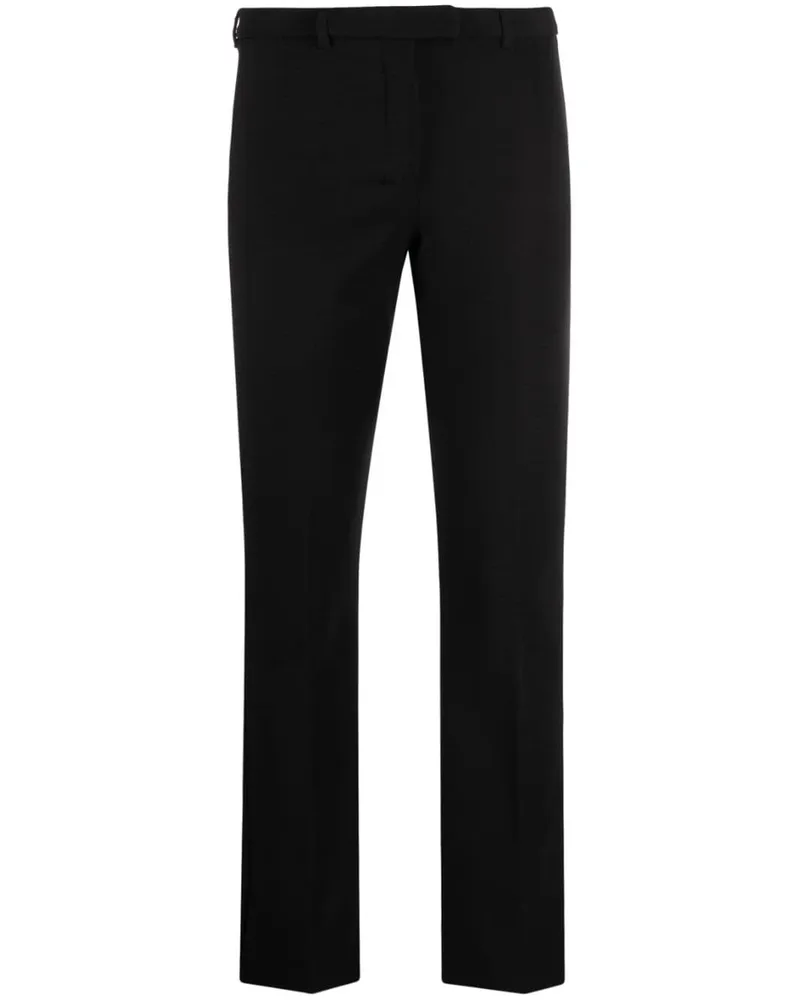 Max Mara Halbhohe Cropped-Hose - Schwarz Schwarz