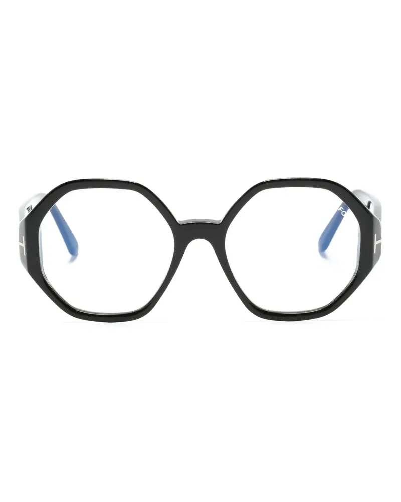 Tom Ford Brille mit geometrischem Gestell - Schwarz Schwarz