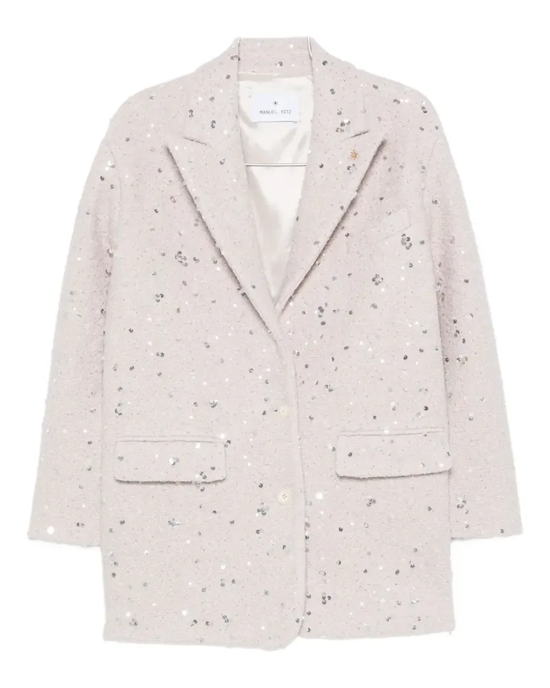 Manuel Ritz Verzierte Jacke - Nude Nude