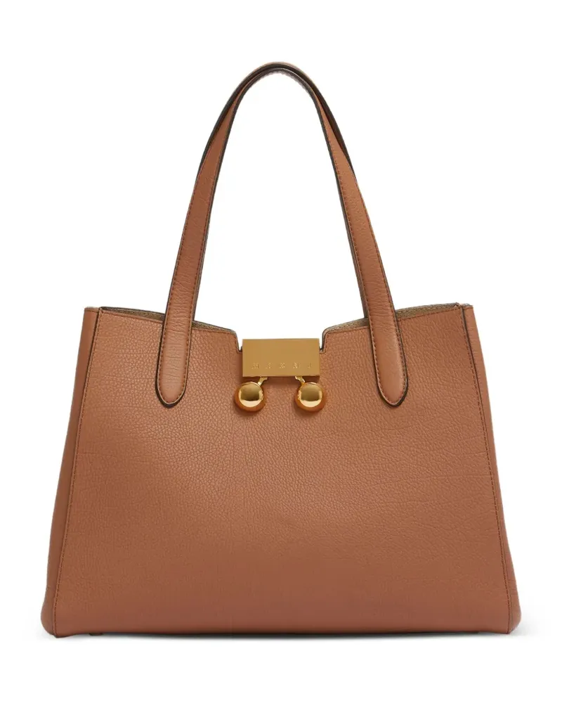 Marni Strukturierte Trunkaroo Tote Bag - Braun Braun