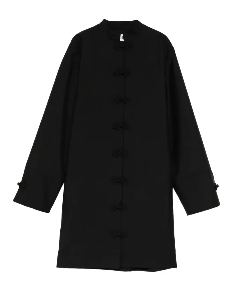Róhe Kleid mit Pankou-Verschluss - Schwarz Schwarz