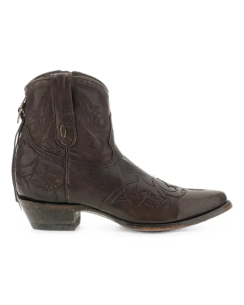 Mexicana Cowboystiefel mit Stickerei - Braun Braun