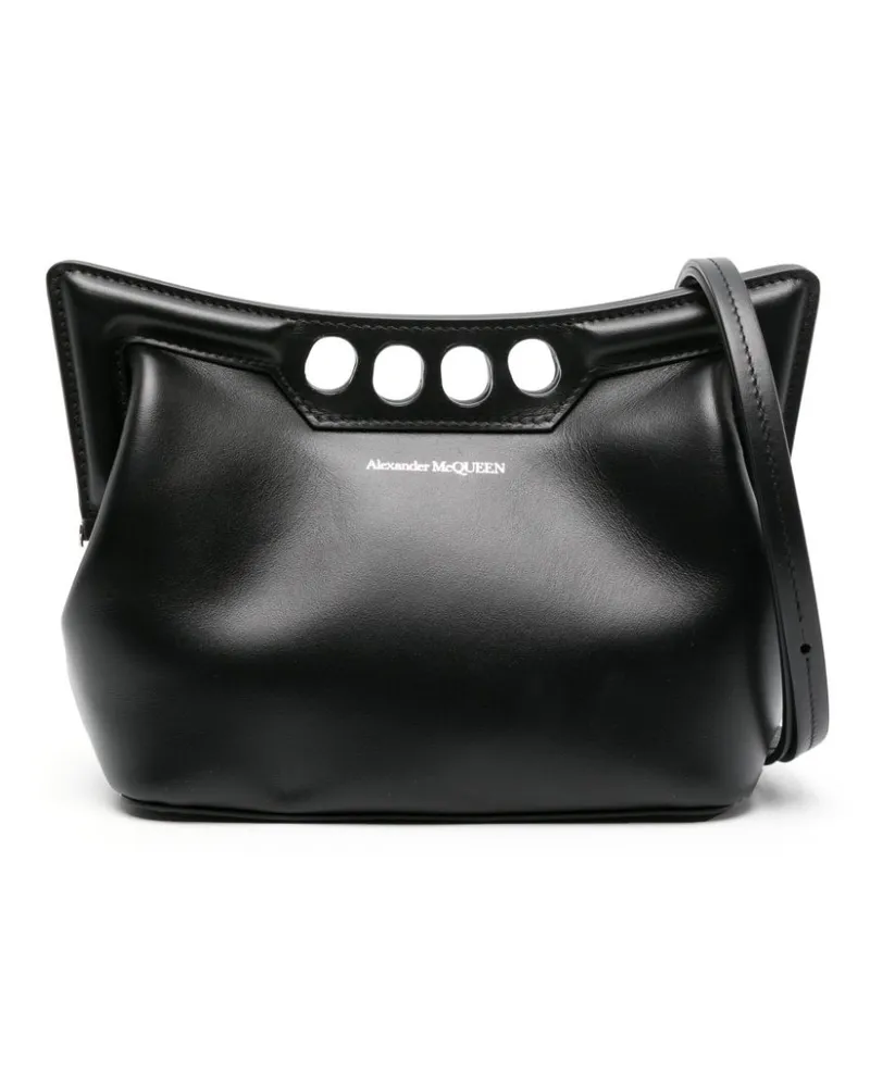 Alexander McQueen Mini The Peak Clutch Schwarz