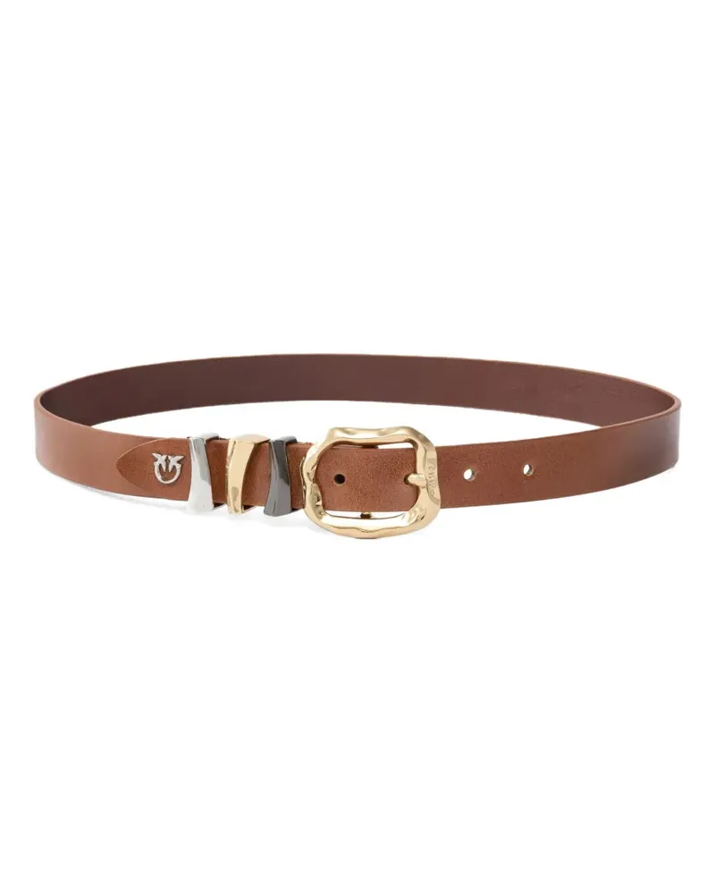 Pinko Schnallengürtel aus Leder - Braun Braun