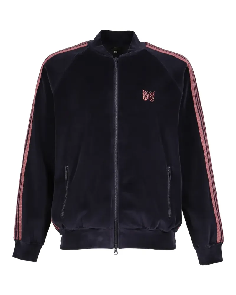NEEDLES Sportjacke mit geripptem Kragen - Blau Blau