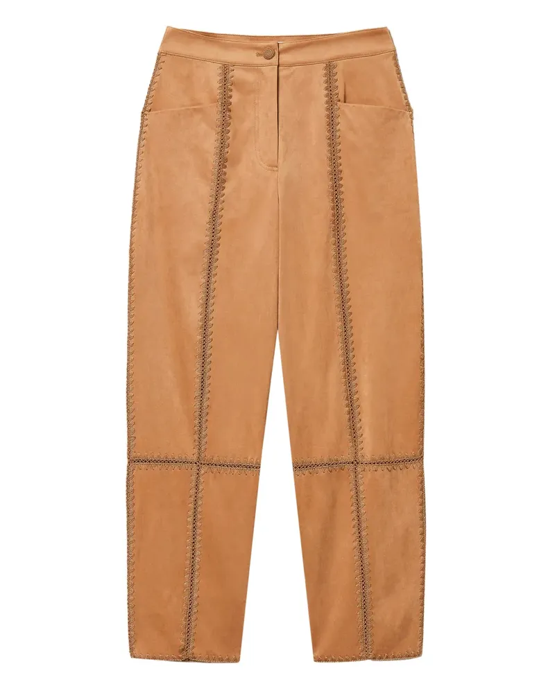 Twin-Set Hose mit Stickerei - Braun Braun