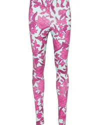 La DoubleJ Leggings mit Blumen-Print Violett