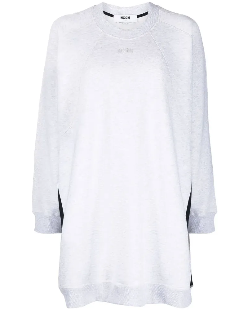 MSGM Sweatshirt im Oversized-Look - Grau Grau