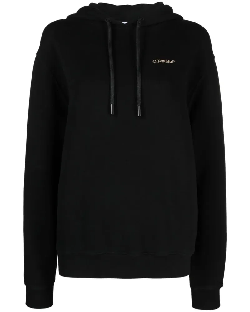OFF-WHITE Hoodie mit Logo-Print - Schwarz Schwarz