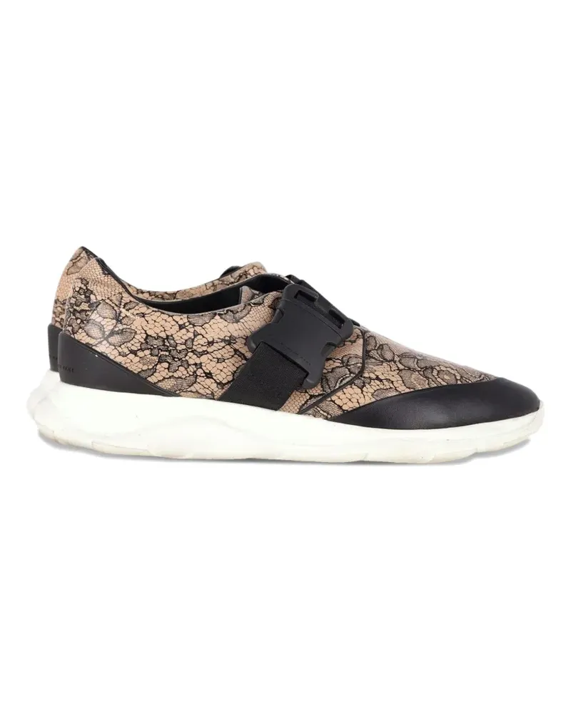 Christopher Kane lace pattern sneaker - Nude Nude