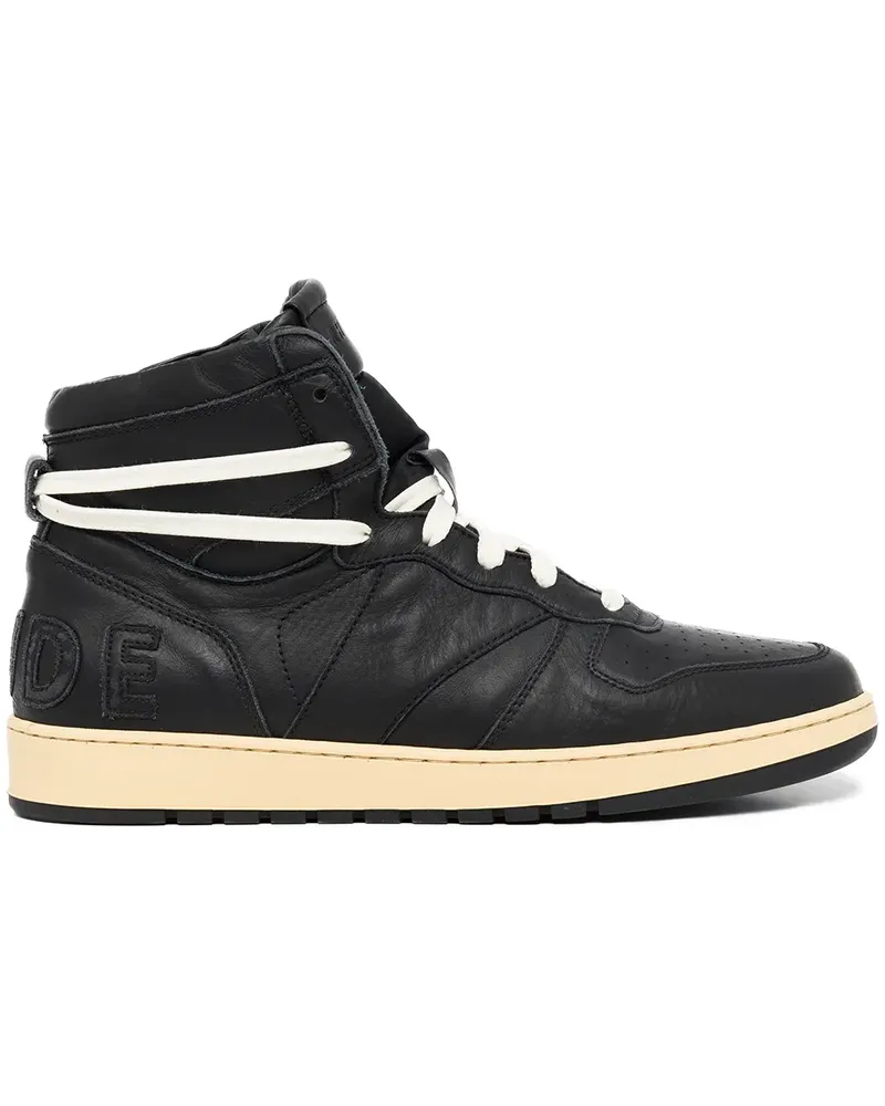RHUDE Rhecess-Sky High-Top-Sneakers - Schwarz Schwarz