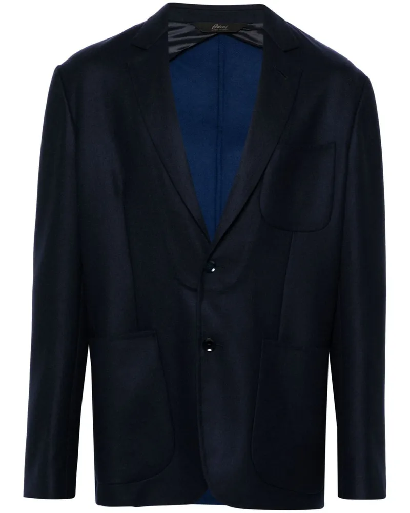 Brioni Sakko aus Filz - Blau Blau