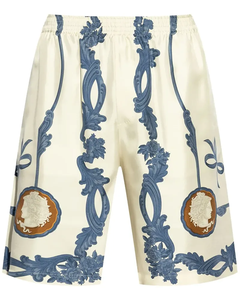Versace Cameo Shorts aus Seide - Nude Nude