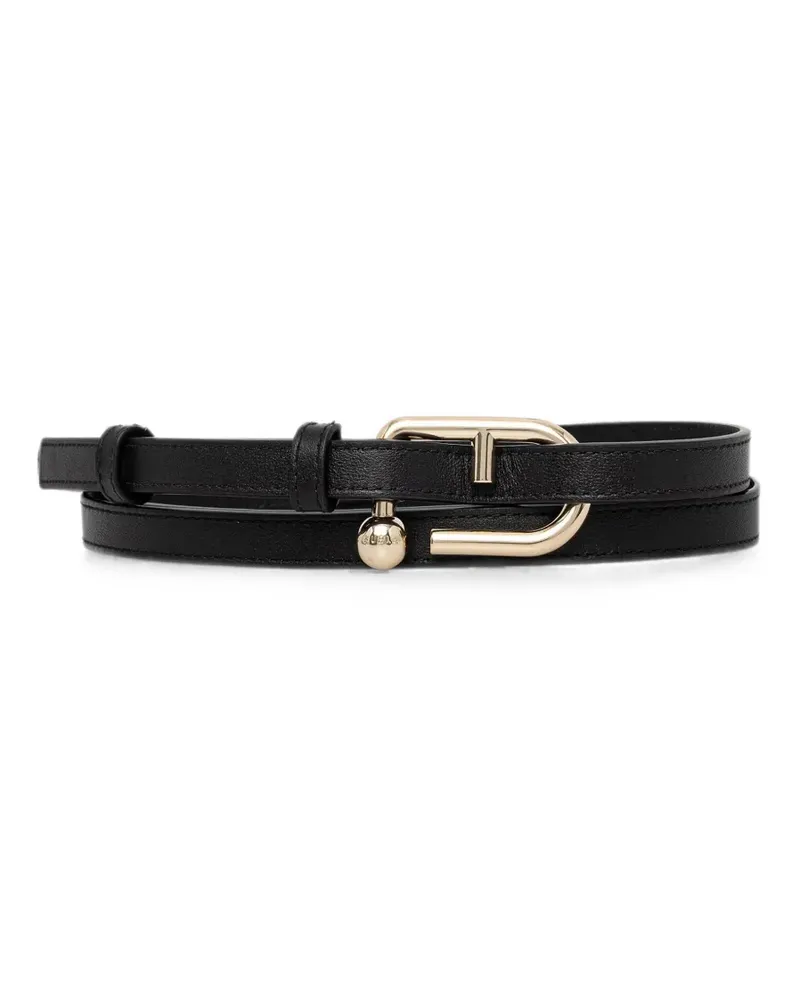 Furla leather belt - Schwarz Schwarz
