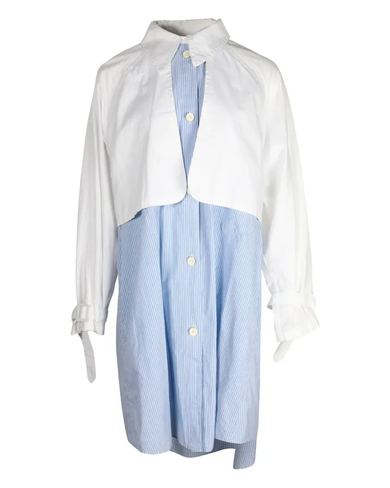 Maison Margiela layered shirt dress - Blau Blau