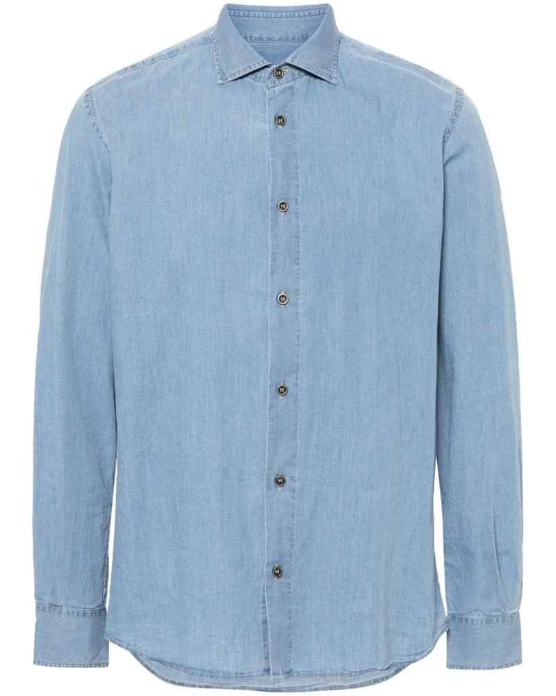 Peserico Jeanshemd aus Baumwolle - Blau Blau