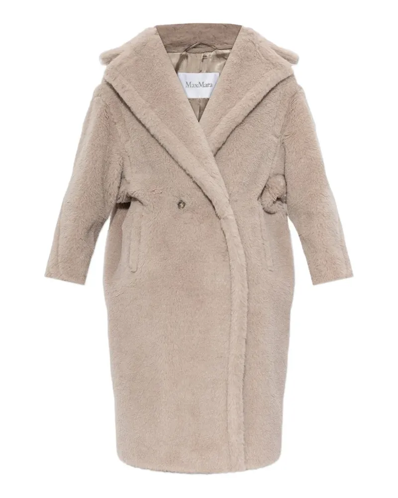 Max Mara Icon Mantel aus Alpaka und Wolle mit Teddy - sand - Nude Nude