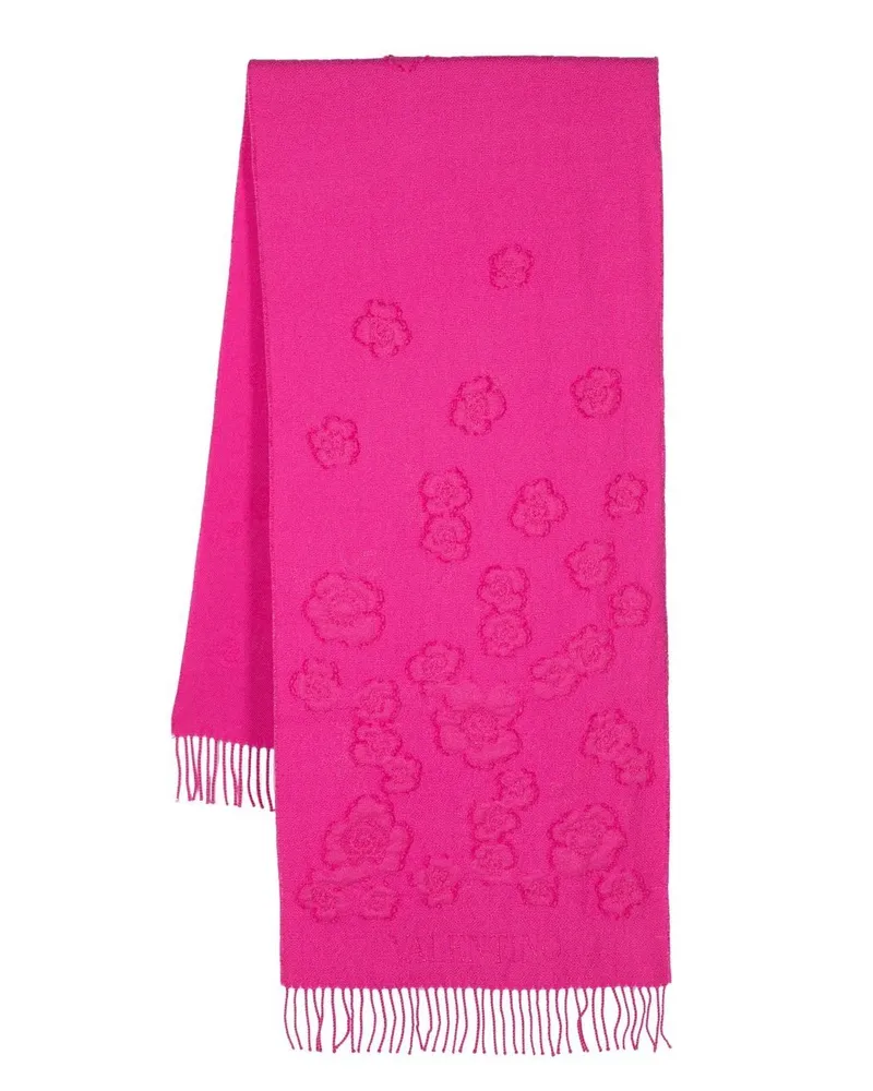 Valentino Garavani Schal mit Blumenmuster - Rosa Rosa