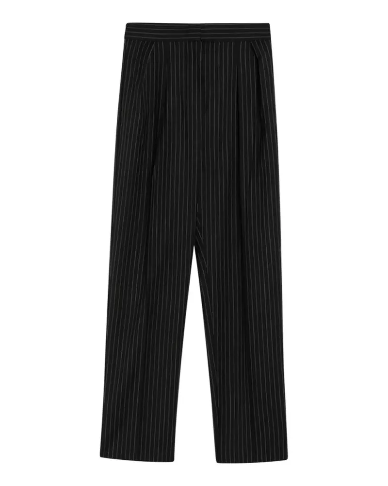 Max Mara pinstriped wool trousers - Schwarz Schwarz